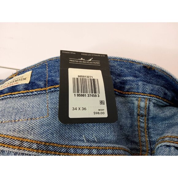 Levi's Premium Men 501 Original Straight Leg Jeans 34x36 Blue NWT - Picture 6 of 11